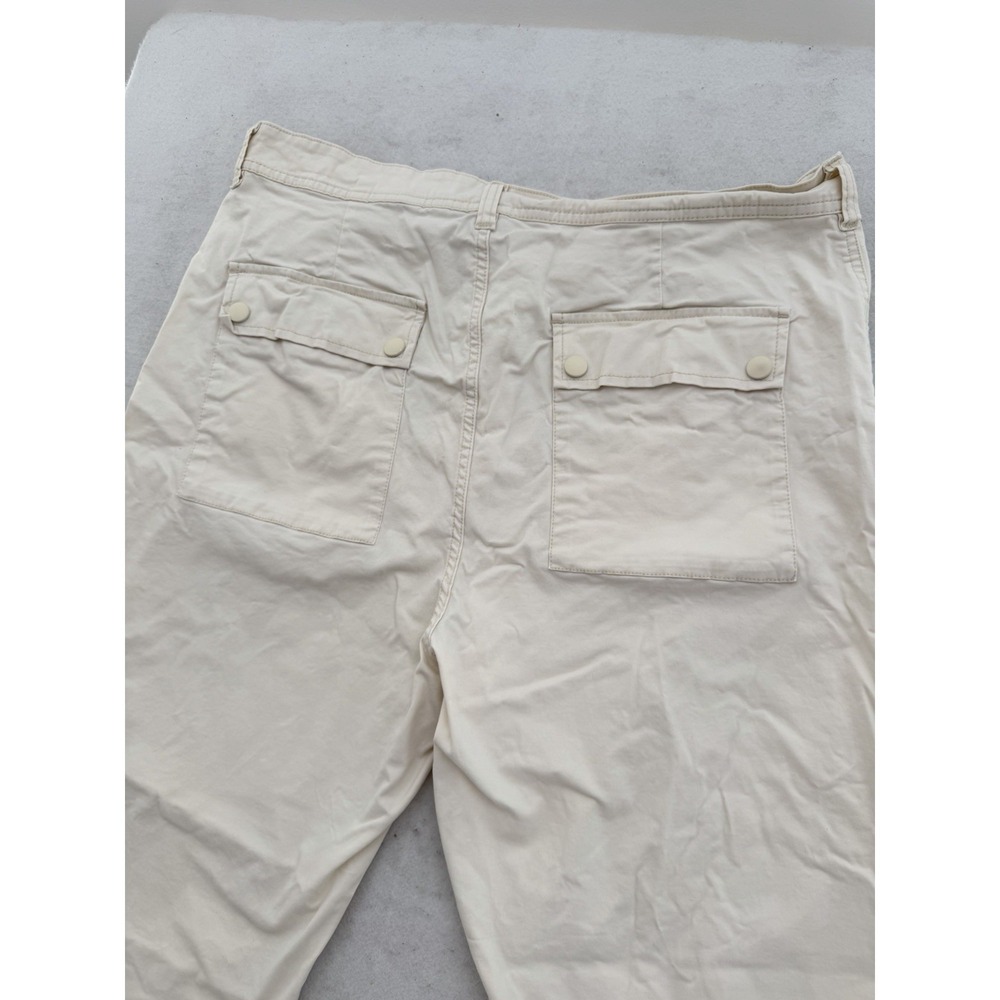 Urban Outfitters Standard‎ Cloth Men's XL Beige Cargo Pants Open Hem 38x27 NEW